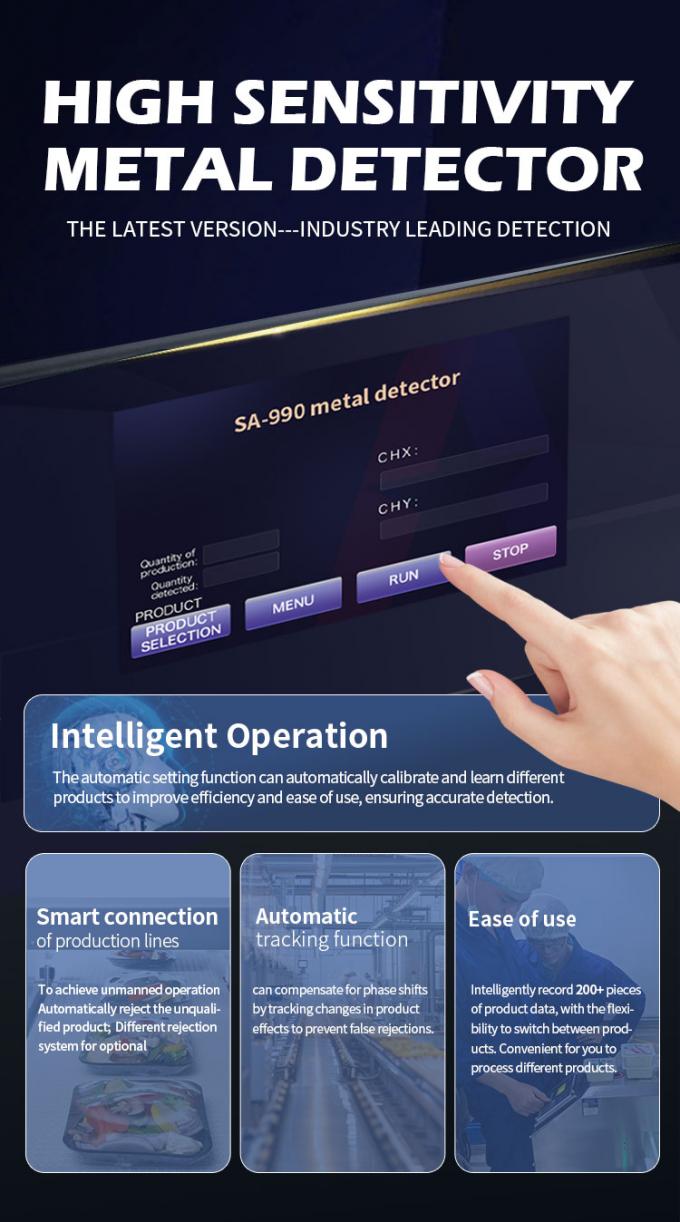 Фабрика печать высокой чувствительности конвейерной ленты металлоискатель для пищи настраиваемый OEM 1