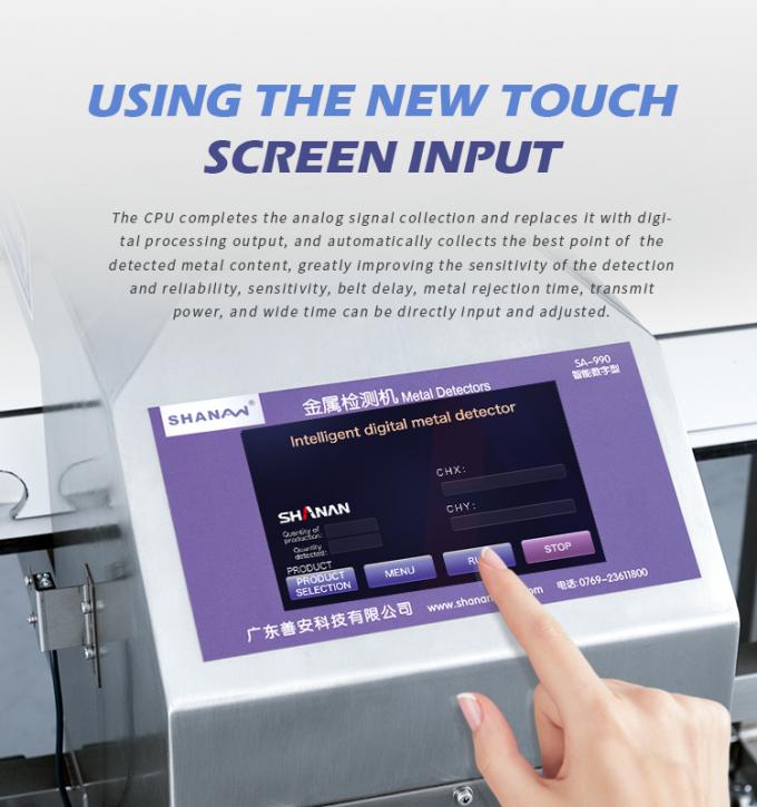 Фабрика печать высокой чувствительности конвейерной ленты металлоискатель для пищи настраиваемый OEM 10