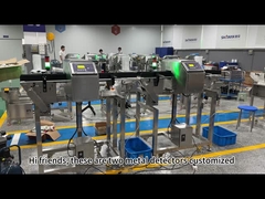 Оборудование для обнаружения металла для пищевых продуктов с звуковой и световой сигнализацией