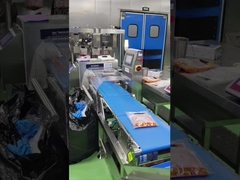 Обработка Простая работа высокоскоростной комбинированный металлоискатель контрольный вес для продуктов слайвер