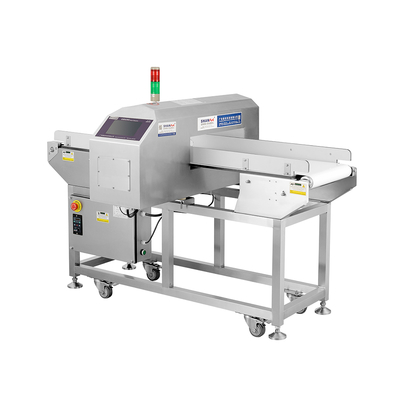 Фабрика пищевых продуктов использует высокочувствительные металлодетекторы конвейер пищевой металлосканер