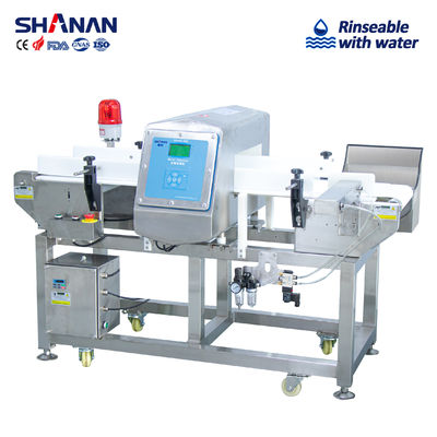 Водонепроницаемый автоматический ополаскиваемый водой металлодетектор для пищевых продуктов. Оборудование для обнаружения металла в пищевых продуктах.