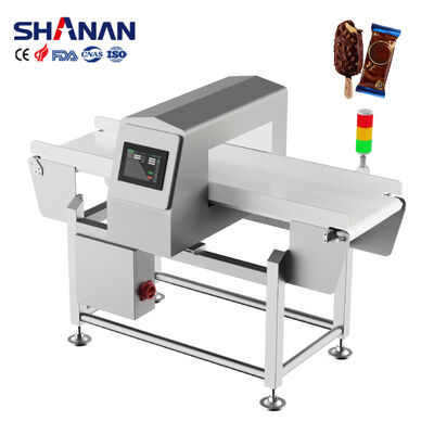 50-60 Гц детектор металлов для пищевых продуктов, оснащенный полными структурами из нержавеющей 304 для обнаружения металлов в условиях производства пищевых продуктов